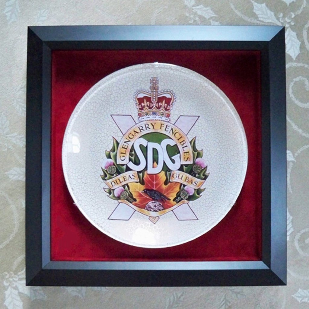 Stormont, Dundas and Glengarry Highlanders Glass Treasures By Bonnie