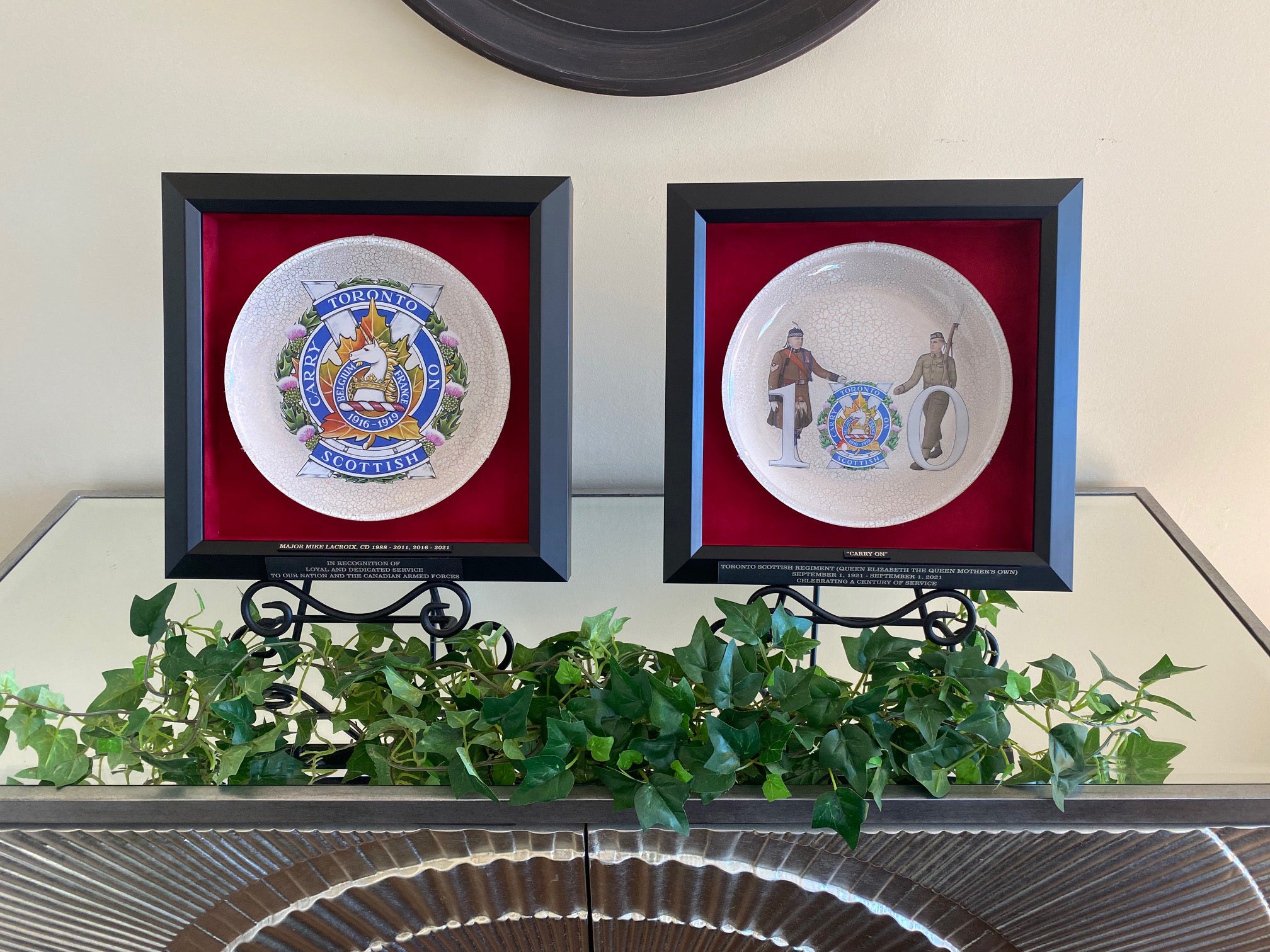 Toronto Scottish Regiment (Queen Elizabeth the Queen Mother’s Own) Centennial Commemorative Plate